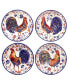 Morning Rooster Set of 4 Soup Bowls