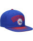 ფოტო #3 პროდუქტის Men's Blue Philadelphia 76ers Hardwood Classics Energy Re-Take Speckle Brim Snapback Hat