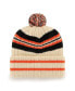 Фото #2 товара Men's Natural San Francisco Giants Home Patch Cuffed Knit Hat with Pom