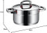 WMF cookware Ø 20 cm approx. 3,3l Premium One Inside scaling vapor hole Cool+ Technology metal lid Cromargan stainless steel brushed suitable for all stove tops including induction dishwasher-safe