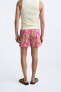 ABSTRACT PRINT REGULAR SWIMMING TRUNKS