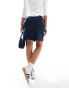 Object tailored mini skirt with notch front in navy Синий, 36 - фото #4