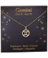 ფოტო #14 პროდუქტის Cubic Zirconia Zodiac Halo 18" Pendant Necklace in 18k Gold-Plated Sterling Silver, Created for Macy's