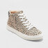 Фото #1 товара Women's Brooklin High Top Leopard Print Sneakers - Universal Thread Brown 8