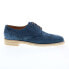 Фото #1 товара Bruno Magli Milano BM2MILN1 Mens Blue Suede Oxfords Wingtip & Brogue Shoes