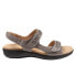 Фото #1 товара Trotters Romi Woven T2232-043 Womens Gray Narrow Slingback Sandals Shoes 7.5