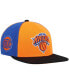 ფოტო #1 პროდუქტის Men's Orange New York Knicks On The Block Snapback Hat