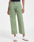 Фото #9 товара Women's Pleated Chino Ankle Pants, Created for Macy's