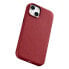 Фото #12 товара Чехол для iPhone 14 MagSafe Case Leather ICARER бордового цвета