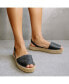 ფოტო #3 პროდუქტის Women's Ibizas Leather Espadrilles Sandals