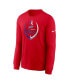 Фото #2 товара Men's Red Buffalo Bills Icon Legend Long Sleeve T-shirt