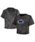 ფოტო #2 პროდუქტის Women's Black Penn State Nittany Lions Vintage-Like Wash Milky Silk Cropped T-shirt