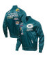 Men's Green Green Bay Packers Championship Satin Full-Snap Varsity Jacket