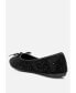 Women's hosana rhinestones and stud embellished ballet flats