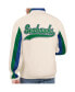 Фото #2 товара Men's White Distressed Seattle Seahawks Vintage-Like Rebound Full-Zip Track Jacket