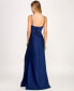 Фото #2 товара Juniors' Mesh-Panel Side-Slit Gown, Created for Macy's