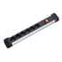 Фото #1 товара Bachmann Connectus - 6 AC outlet(s) - 16 A - 3680 W - Black - 2 m - 72 mm