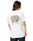 ფოტო #2 პროდუქტის Juniors' Mosaic Short Sleeve Unisex T-Shirt