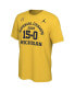 Фото #2 товара Men's Maize Michigan Wolverines College Football Playoff 2023 National Champions 15-0 T-shirt