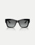 Фото #1 товара Vogue eyewear vo5524s rectangle sunglasses with grey lens in black