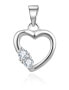 Silver heart pendant AGH672