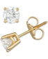 ფოტო #1 პროდუქტის Diamond Screw Back Stud Earrings (1 ct. t.w.) in 14k Gold