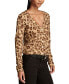 Фото #3 товара Women's Cheetah Print Button Front Cardigan