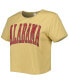 Women's Tan Alabama Crimson Tide Core Fashion Cropped T-shirt