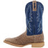 Фото #3 товара Durango Rebel Pro Lite Rustic Embroidered Square Toe Cowboy Mens Blue, Brown Ca