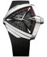 ფოტო #5 პროდუქტის Men's Swiss Automatic Ventura XXL Black Rubber Strap Watch 45.5x46mm H24655331