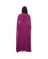 Plus Size Velvet Cape Gown