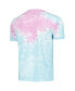 Фото #3 товара Men's Blue Distressed Woodstock Photo Washed Graphic T-shirt