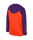 ფოტო #2 პროდუქტის Big Boys Orange Clemson Tigers Eddie Multi-Hit Raglan Long Sleeve Hoodie T-shirt