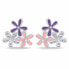 Фото #2 товара Playful silver earrings Flowers EA1087W