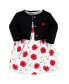 ფოტო #1 პროდუქტის Baby Girls Cotton Dress and Cardigan Set, Poppy Daisy