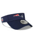 ფოტო #1 პროდუქტის Men's Navy New England Patriots 2022 Sideline Adjustable Visor