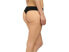 Commando 257050 Women's Butter Mid Rise Thong Midnight Underwear Size S