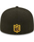 Фото #2 товара Men's Black Pittsburgh Steelers Identity 59Fifty Fitted Hat