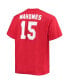 Фото #2 товара Men's Patrick Mahomes Red Kansas City Chiefs Big and Tall Player Name and Number T-shirt