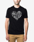 Фото #1 товара Men's Premium Blend Word Art Heart Notes T-shirt