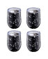 12 Oz Black Terzo Stainless Steel Wine Tumblers, Set of 4 - фото #5