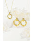 ფოტო #3 პროდუქტის Elea Twisted Hoop Pendant Necklace