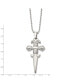 Фото #3 товара Polished Dagger Pendant on a Ball Chain Necklace