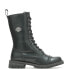 Фото #1 товара Harley-Davidson Walsen 8" Lace D87256 Womens Black Leather Motorcycle Boots