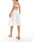 Фото #2 товара ASOS DESIGN midi cotton clean prairie skirt in white