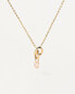 Krásný pozlacený náhrdelník Peach Lily CO01-844-U