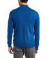 Forte Cashmere 1/4-Zip Cashmere Mock Sweater Men's Blue S