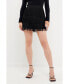 ფოტო #3 პროდუქტის Women's Suede Fringe Skirt