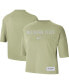 Фото #1 товара Women's Olive Michigan State Spartans Earth Tones Washed Boxy T-shirt