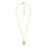 Premium Gold Plated Glitter Pendant Necklace MKC1562AH710 (Chain, Pendant)